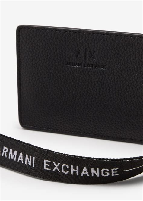 armani ex chains back pocket disain|armani card case.